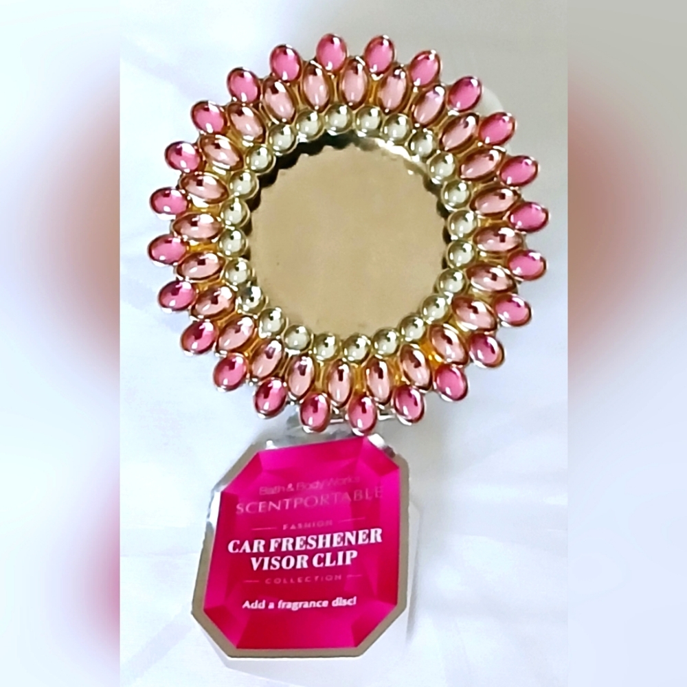 Bath and Body Works Scentportable Car Freshener Metal Visor Clip